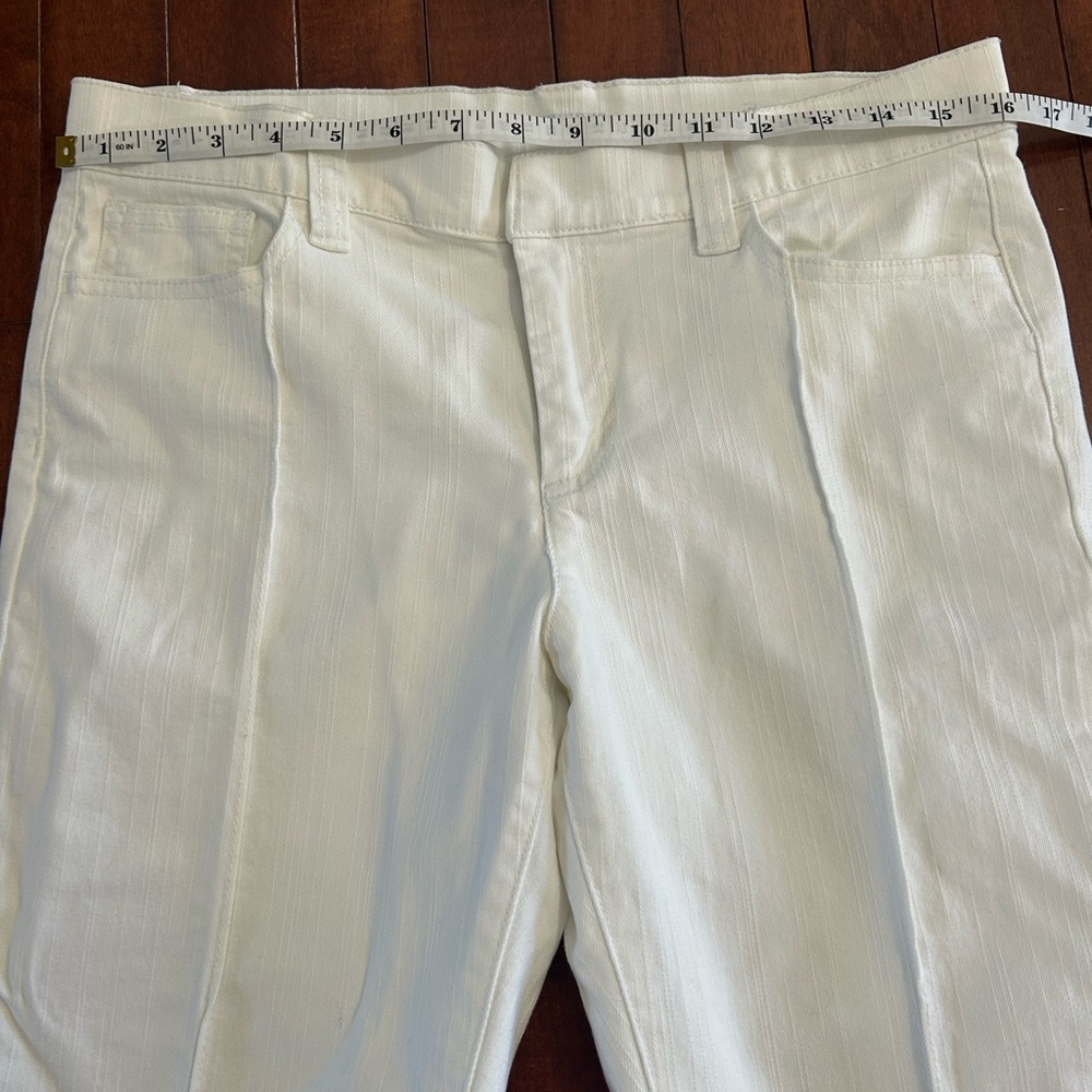 Liz & Co. Women’s White Stretch Denim Trousers Size 6 - Picture 3 of 7